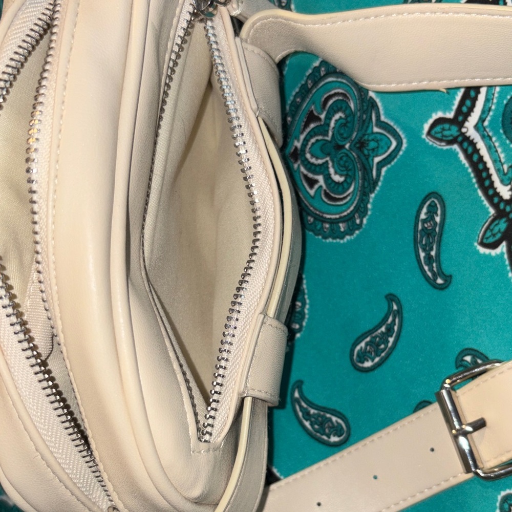 Torrid Faux Leather Quilted Belt Bag in Cream - Picture 9 of 14